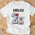 Geschenk 2 Jahre Alt Koalabär Koala Geburtstag T-Shirt Geschenke für alte Männer