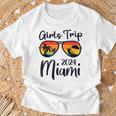Girls Trip Miami 2024 Weekend Birthday Party Women T-Shirt Gifts for Old Men