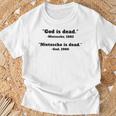 Gott Ist Tot Nietzsche Ist TotT-Shirt Geschenke für alte Männer