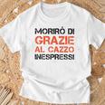 Grazie Al Cazzo InespressiUomo Divertente Simpatica Maglietta Regalos para ancianos