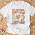Groovy Kindergarten Back To School First Day Of Kindergarten T-Shirt Gifts for Old Men
