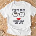 Ich Bin Dann Mal Weg Rente 2025 T-Shirt Geschenke für alte Männer