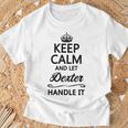 Keep Calm And Let Dester Handle It Name T-Shirt Geschenke für alte Männer