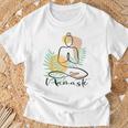 A Line Yoga Life Energy Chakra Meditation Namaste S T-Shirt Geschenke für alte Männer