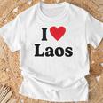 I Love Laos T-Shirt Geschenke für alte Männer