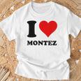 I Love Montez T-Shirt Geschenke für alte Männer