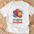 Lustiger Looner Mit Aufschrift „I Love Balloons“ Für Ballonliebhaber T-Shirt Geschenke für alte Männer