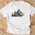 Matterhorn Bekleibung Gray T-Shirt Geschenke für alte Männer