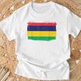 Mauritius Flag Women's Children's Blue T-Shirt Geschenke für alte Männer