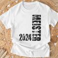 Meister 2024 Aufsteigerintage Motif Team Football Fun T-Shirt Geschenke für alte Männer