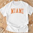 Miami Throwback Classic T-Shirt Gifts for Old Men
