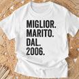 Miglior Marito Dal 2006 Anni 18 Anniversario Matrimonio Maglietta Regalos para ancianos