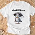 Möwe Sturm Hurricane Schietwetter Dat Is Nur 'N Büschen Wind Gray T-Shirt Geschenke für alte Männer