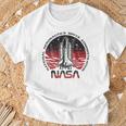 Nasa Initiate Sequence Red And Faded Maglietta Regalos para ancianos