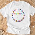 National Hispanic Heritage Month All Countries Flags Hearts T-Shirt Gifts for Old Men