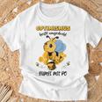 Optimismus Heißt Umgedreht Sumsi Mit Po Bees Honey Beekeeper T-Shirt Geschenke für alte Männer