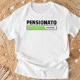Pensionato 2025 Loading Pensione Caricamento Maglietta Regalos para ancianos
