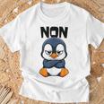 Pingouin Drole Non Humour Paresse Sommeil Flemme T-Shirt Cadeaux pour les vieillards