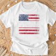 Proud To Be An American 4Th Of July Usa Flag Patriotic T-Shirt Gifts for Old Men