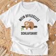 Pyjamas Top Pyjamas Sloth Sleep T-Shirt Geschenke für alte Männer