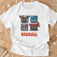 Red Ball 4 Die Schlechten Boxen Blue T-Shirt Geschenke für alte Männer