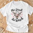 Replacement Dirndl For Mei Dirndl Ist In Da Wäsch T-Shirt Geschenke für alte Männer