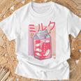 Retro 90S Soft Grunge Japanese Kawaii Strawberry Milk T-Shirt Geschenke für alte Männer