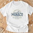 Retro Styleintage Monaco T-Shirt Geschenke für alte Männer