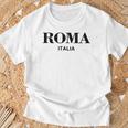 Roma Italia Retro Preppy Italy Girls Rome Souvenir T-Shirt Gifts for Old Men