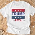 S Trump 2024 Elecciones Estadounidenses Estados Unidos Regresa A Las Elecciones Camiseta unisex Regalos para ancianos