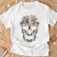Scary Skull Bunny Rabbit Horror Halloween T-Shirt Gifts for Old Men