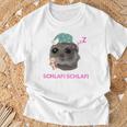 Schlafi Schlafi Sad Hamster Meme Gray T-Shirt Geschenke für alte Männer