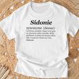 Sidunea Prénom Definition Sinónimo Déesse Drôle Humor Camiseta unisex Regalos para ancianos
