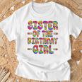 Sister Of The Birthday Girl Tie Dye Birthday Matching Family T-Shirt Gifts for Old Men