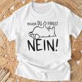 With Slogan 'Die Finger -Or Du Fragst No' T-Shirt Geschenke für alte Männer