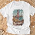Souvenir Du Golden Gate Bridge De San Francisco En Californie T-Shirt Cadeaux pour les vieillards