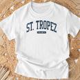 St Tropez Francia College University Style Navy Maglietta Regalos para ancianos