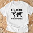 The System Gegen Die Momentane Weltpolitk T-Shirt Geschenke für alte Männer