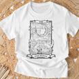Tarocchi Card The Moon Xviii Intage Occult Maglietta Regalos para ancianos