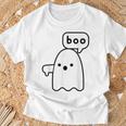 Thumbs Down Ghost Screaming Boo Disapproval Ghost Halloween T-Shirt Gifts for Old Men