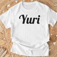 Top That Says The Name Yuri Niedliche Erwachsene Kinder Grafik T-Shirt Geschenke für alte Männer