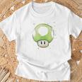 Vert Champignon 1Up Pour Jeuxidéo T-Shirt Cadeaux pour les vieillards