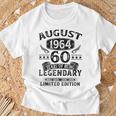 Vintage 1964 Regalo Uomo Anni 60 Compleanno Agosto 1964 Maglietta Regalos para ancianos