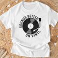 Vinyl Record Dj Record Retro Gray T-Shirt Geschenke für alte Männer