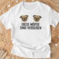 Women's Dieses Möpse Sindergeben Saying Relationship T-Shirt Geschenke für alte Männer