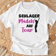 Women's Schlager Girls On Party Tour T-Shirt Geschenke für alte Männer