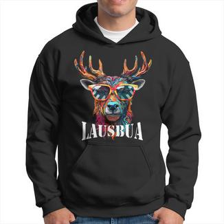 Traditional Deer Oktoberfest Lederhosen Lausbua Kapuzenpullover - Seseable