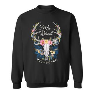 Replacement Dirndl Mei Dirndl Hod Heid Frei Oktoberfest Sweatshirt - Seseable