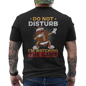 American Football Bitte Nicht Stören Ich Schaue Mir Das Spiel An German T-Shirt mit Rückendruck - Geschenkecke