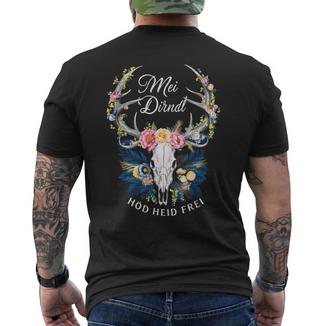 Replacement Dirndl Mei Dirndl Hod Heid Frei Oktoberfest T-Shirt mit Rückendruck - Seseable